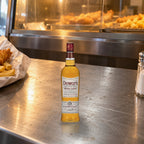 Dewar's Blended Scotch White Label Whiskey chip shop counter