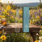 Don Julio Alma Miel Joven Tequila wildflower meadow bench
