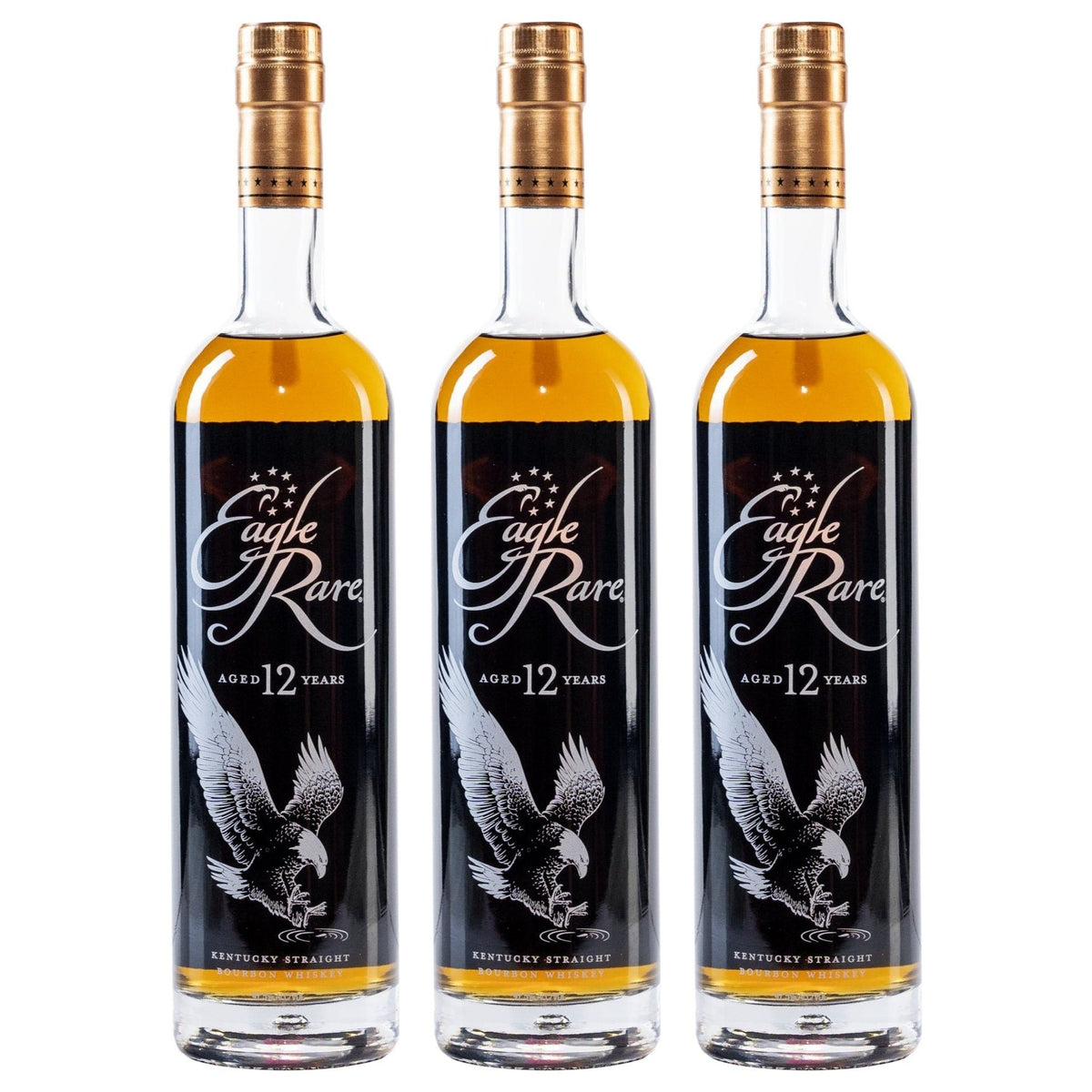 Eagle Rare 12 Year Old Kentucky Straight Bourbon Whiskey 3-Pack