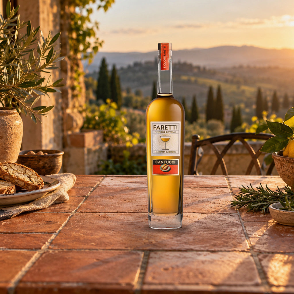 Faretti Biscotti Liqueur tuscan terrace