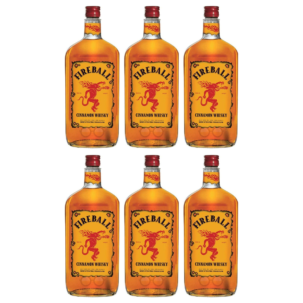 Fireball Cinnamon Whiskey 6-Pack