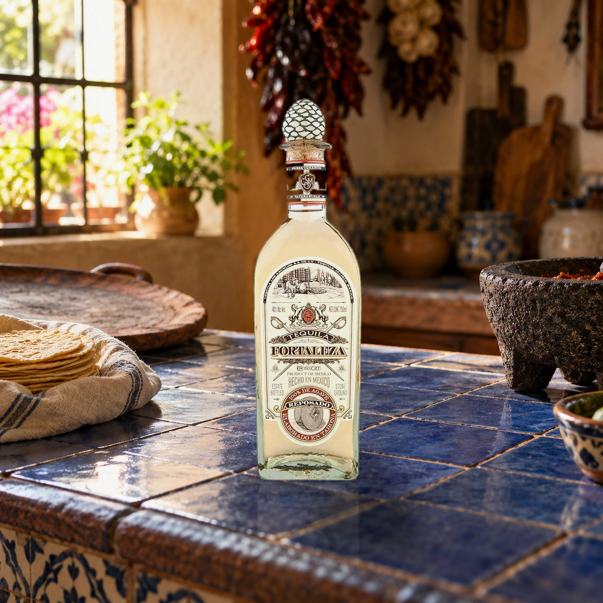 Fortaleza Reposado Tequila 700mL comal kitchen