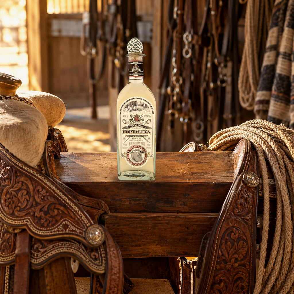 Fortaleza Reposado Tequila charro saddle