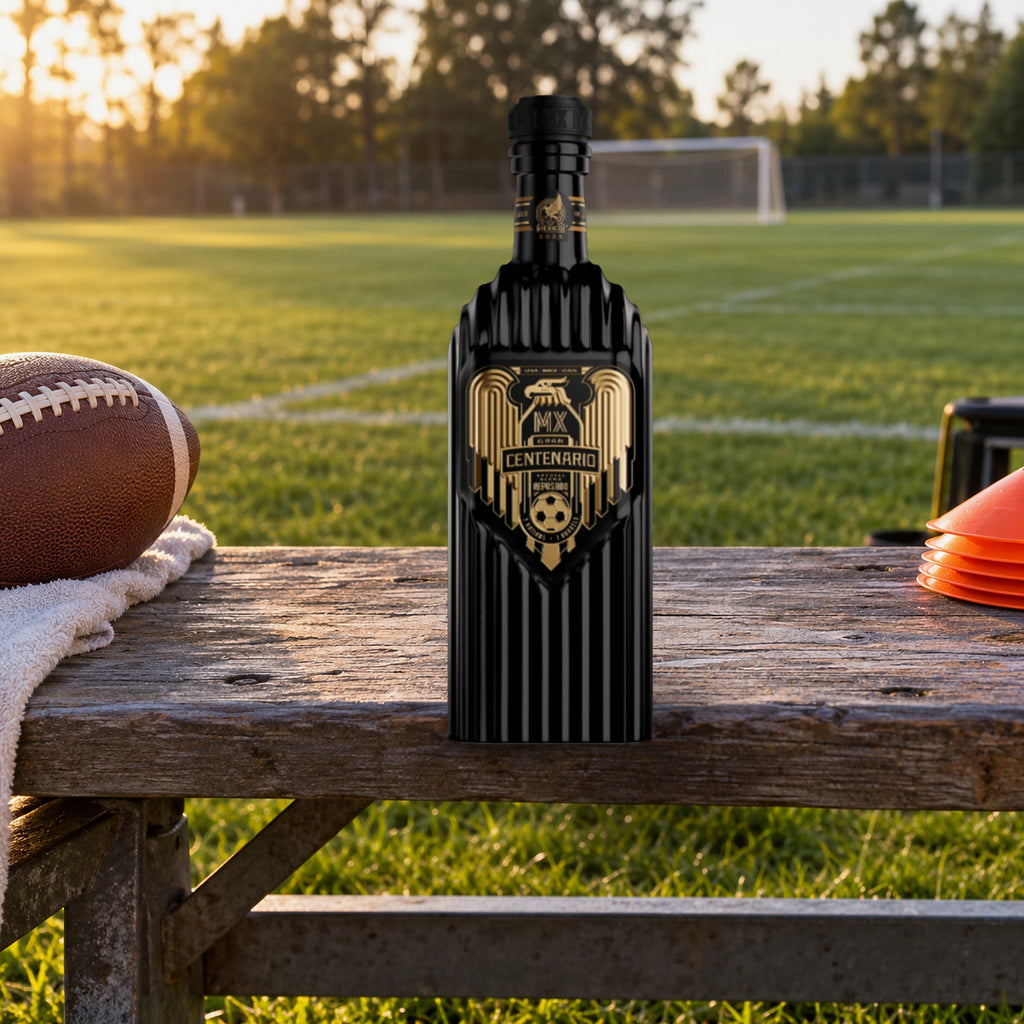 Gran Centenario Reposado World Cup Special Edition Tequila pitch sideline bench