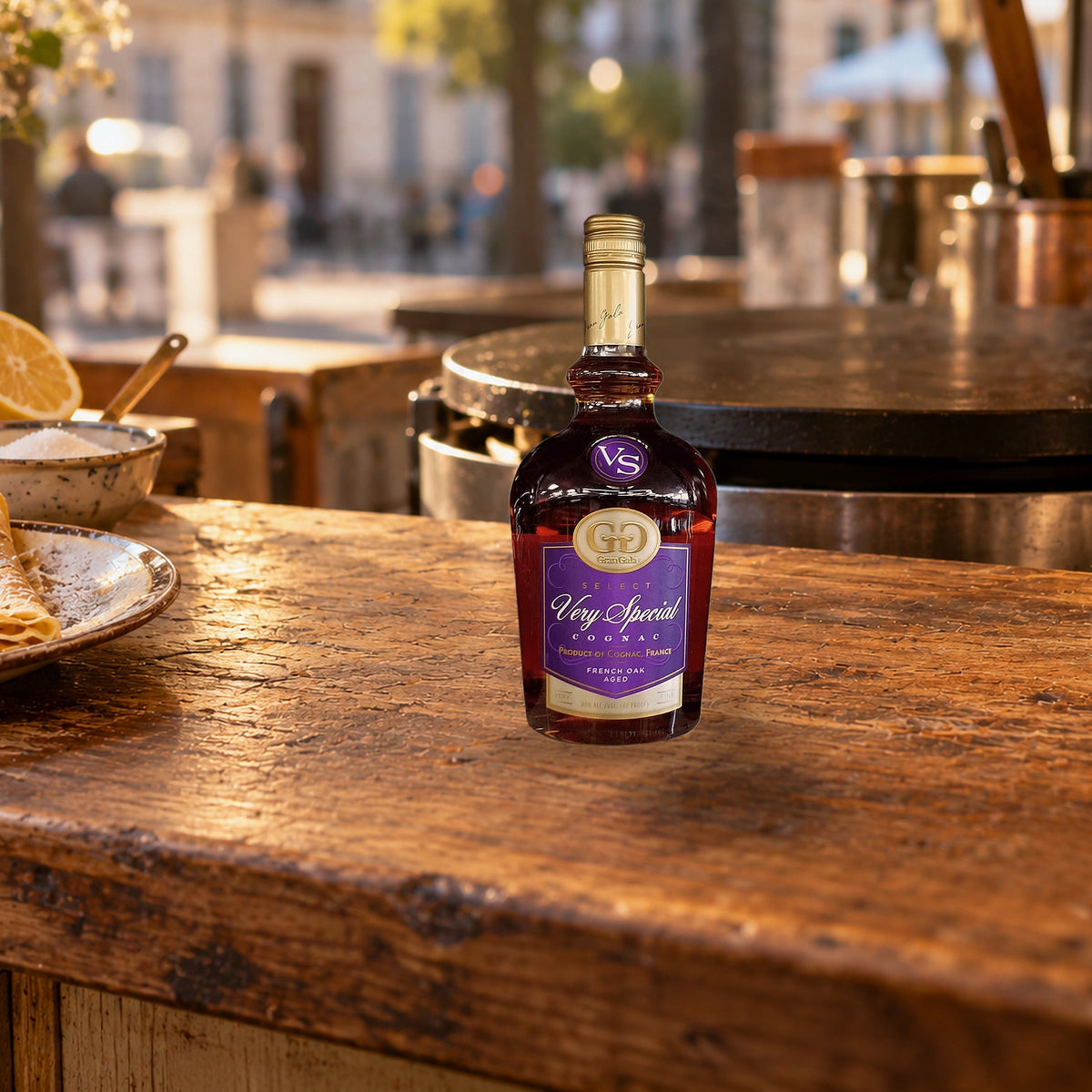 Gran Gala Very Special Cognac crepe stand
