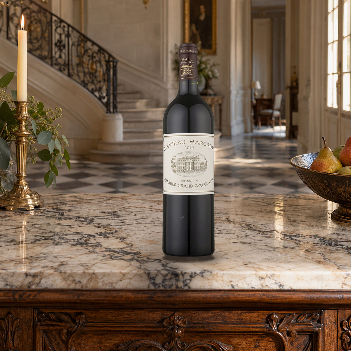 Chateau Margaux Margaux 2012 With Wood Box hall sideboard