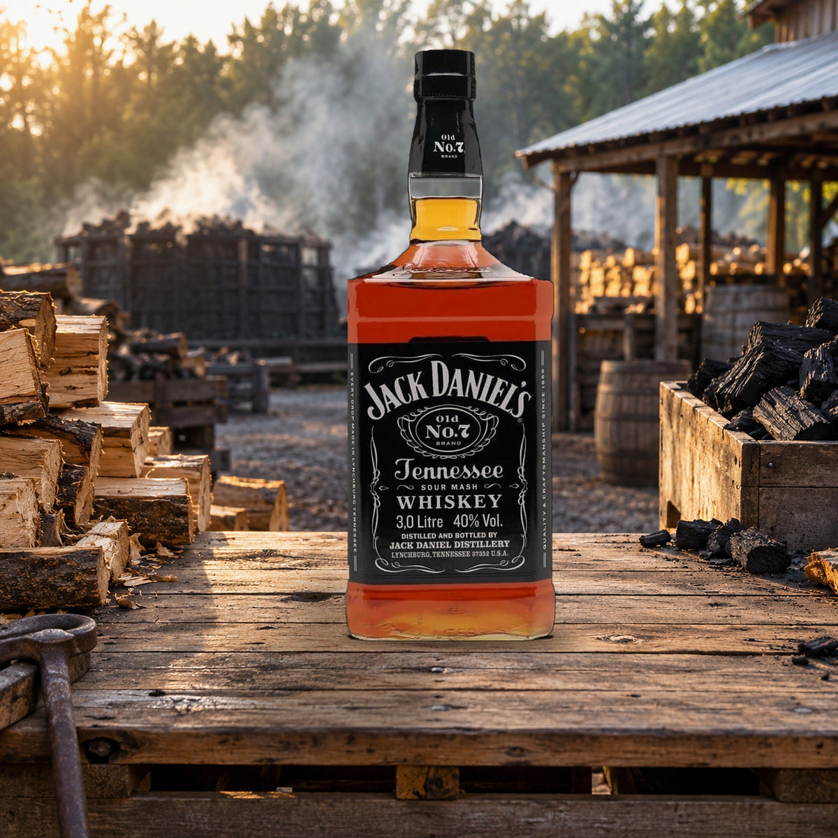 Jack Daniel's Old No. 7 Tennessee Whiskey – 3 Liter lemonade pitcher table