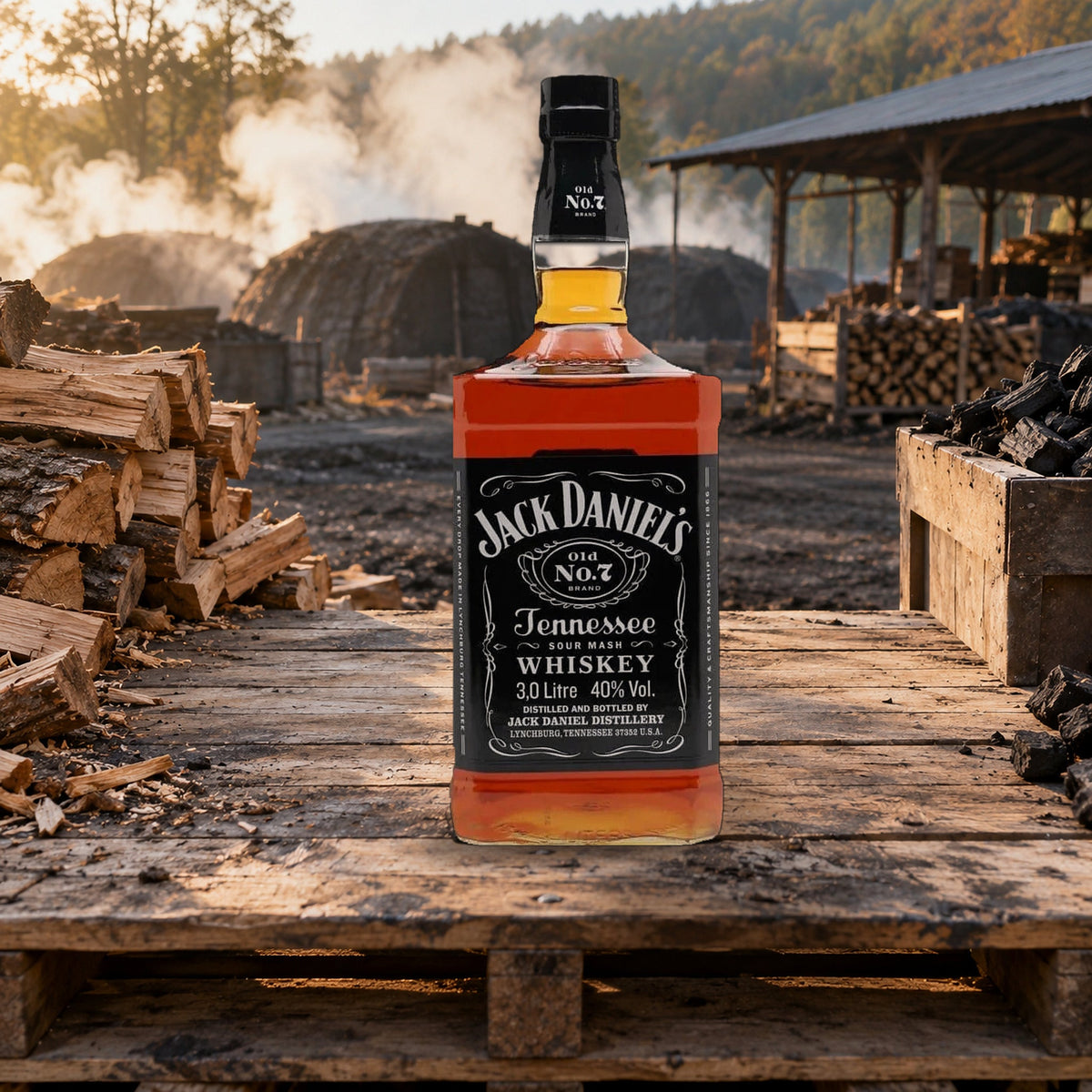 Jack Daniel's Old No. 7 Tennessee Whiskey – 3 Liter maple charcoal yard