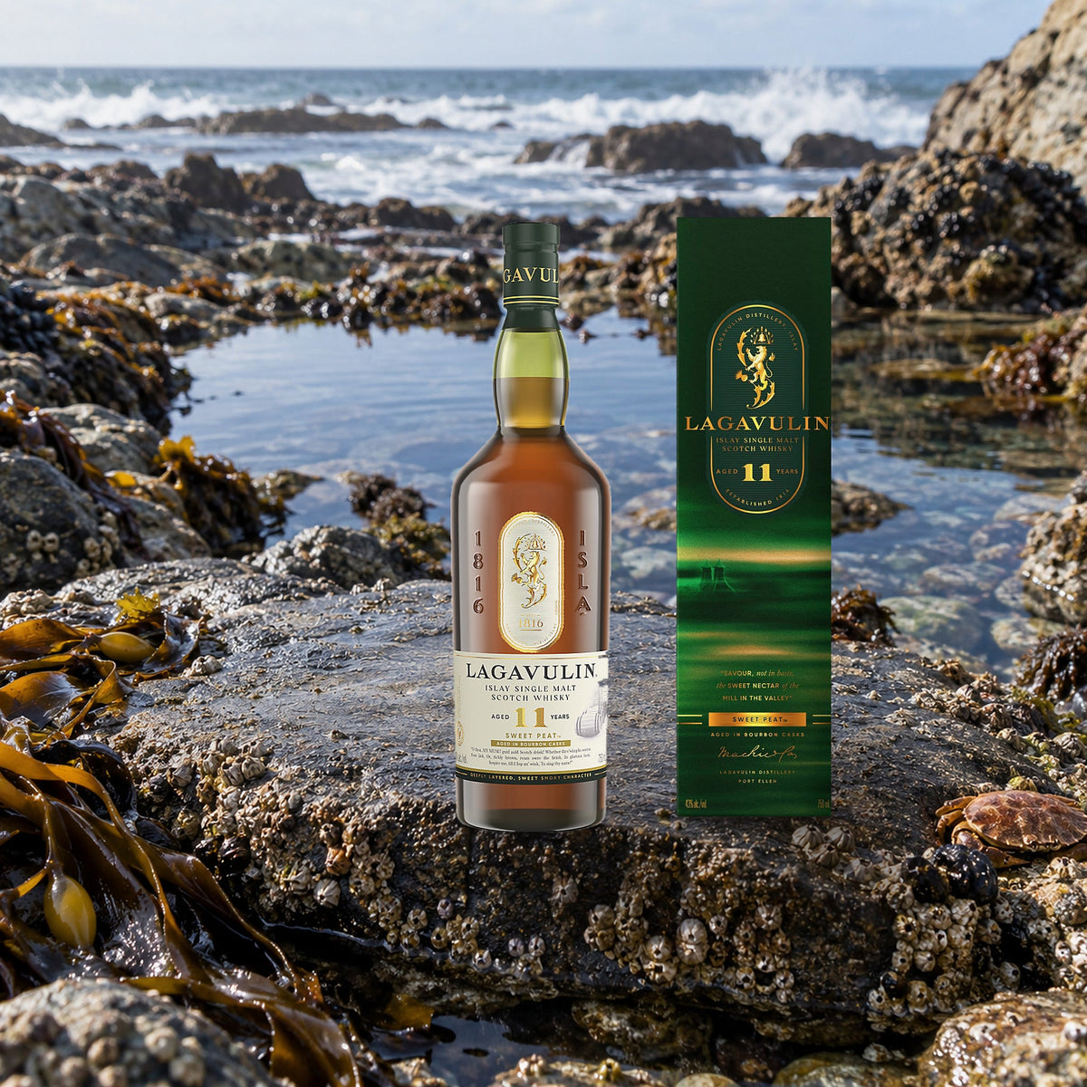 Lagavulin Sweet Peat 11 Year Limited Edition rock pool