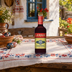 Leroux Blackberry Flavored Brandy Polish Style folk embroidered table