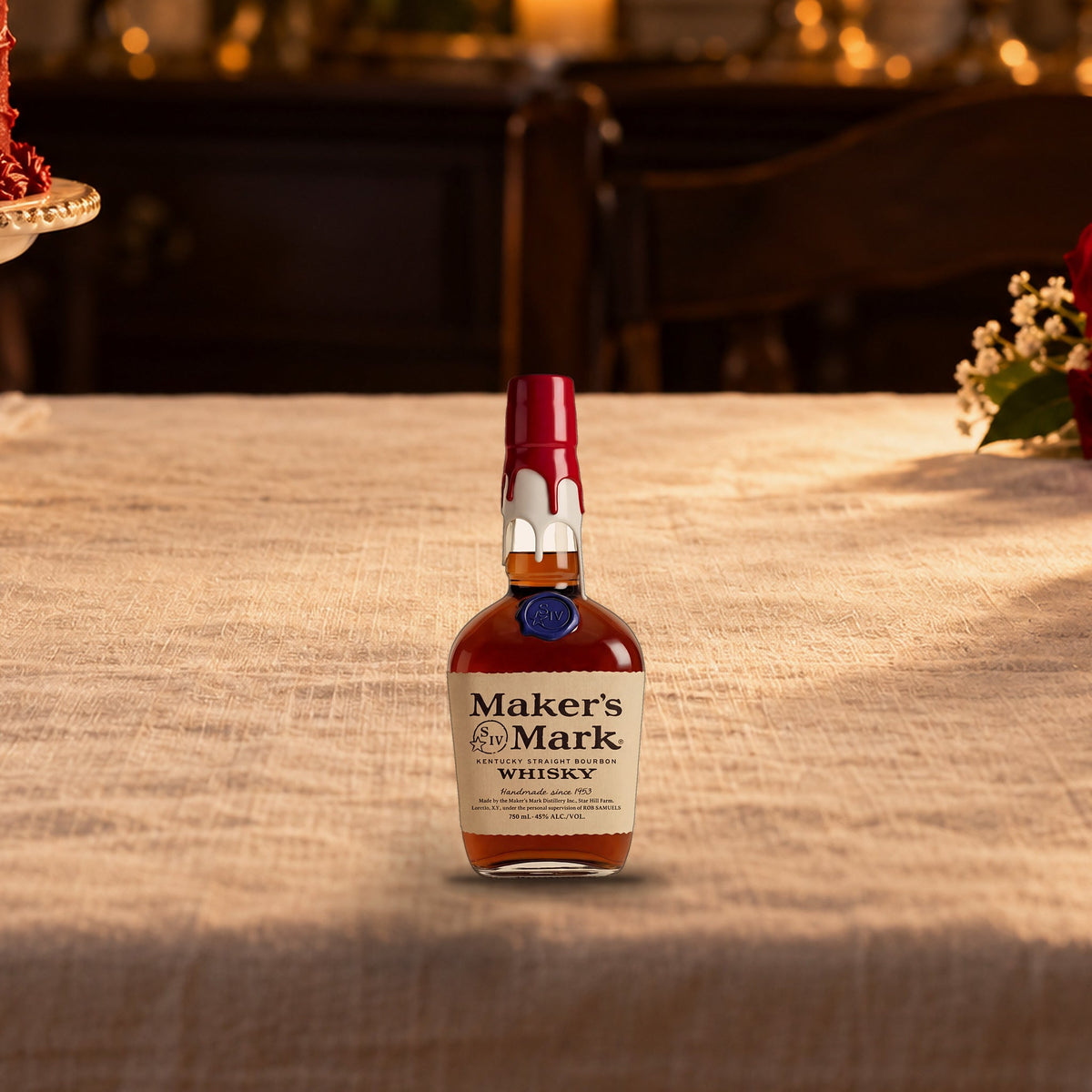 Maker’s Mark 250th Anniversary Limited Edition Bourbon anniversary cake table
