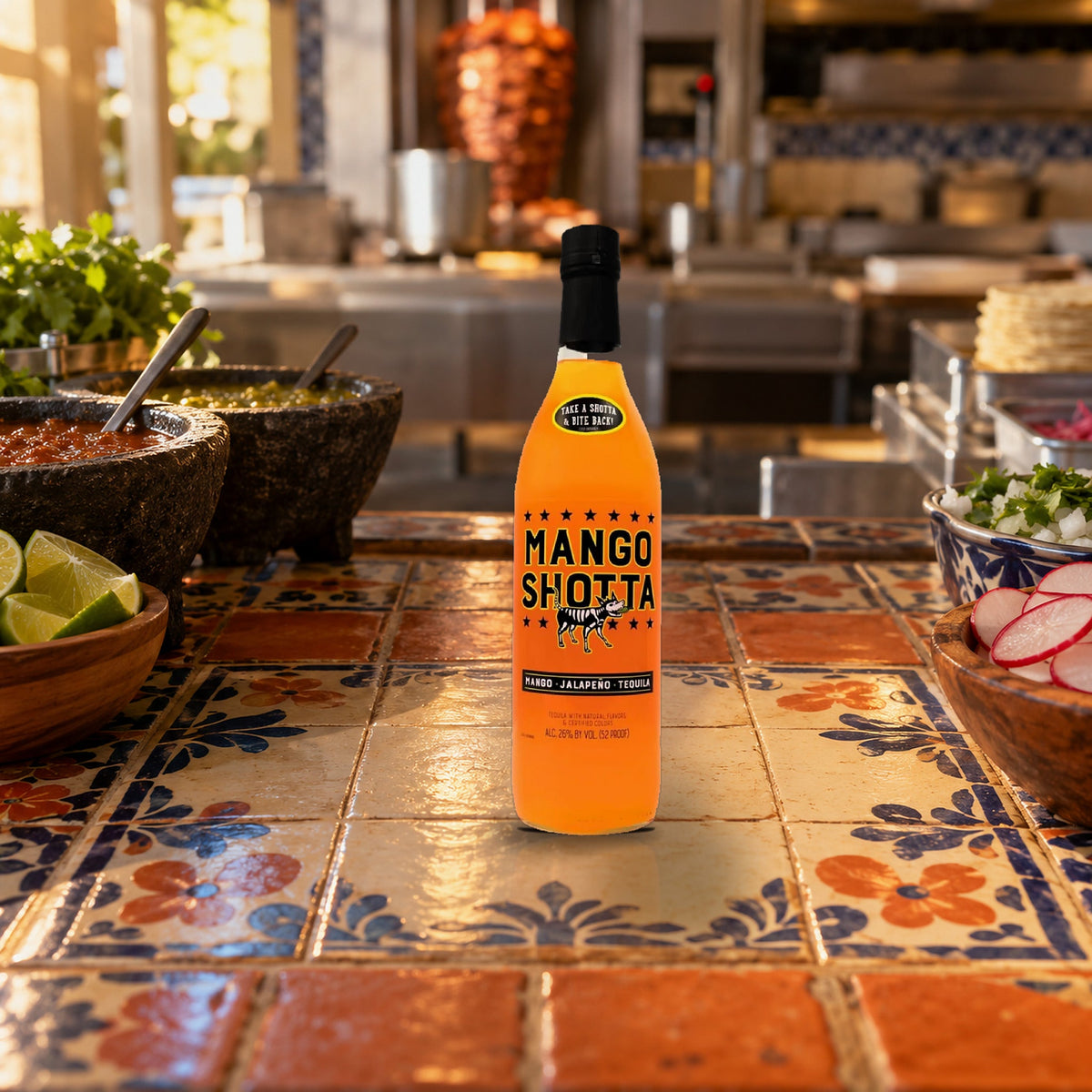 Mango Shotta Tequila salsa bar