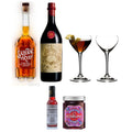 Manhattan Kit — Sazerac Rye, Carpano Antica, Bitters, Cherries & Riedel Nick & Nora Glasses