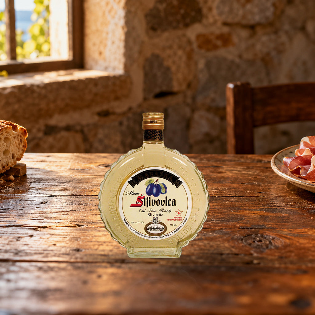 Maraska Slivovitz Brandy konoba table