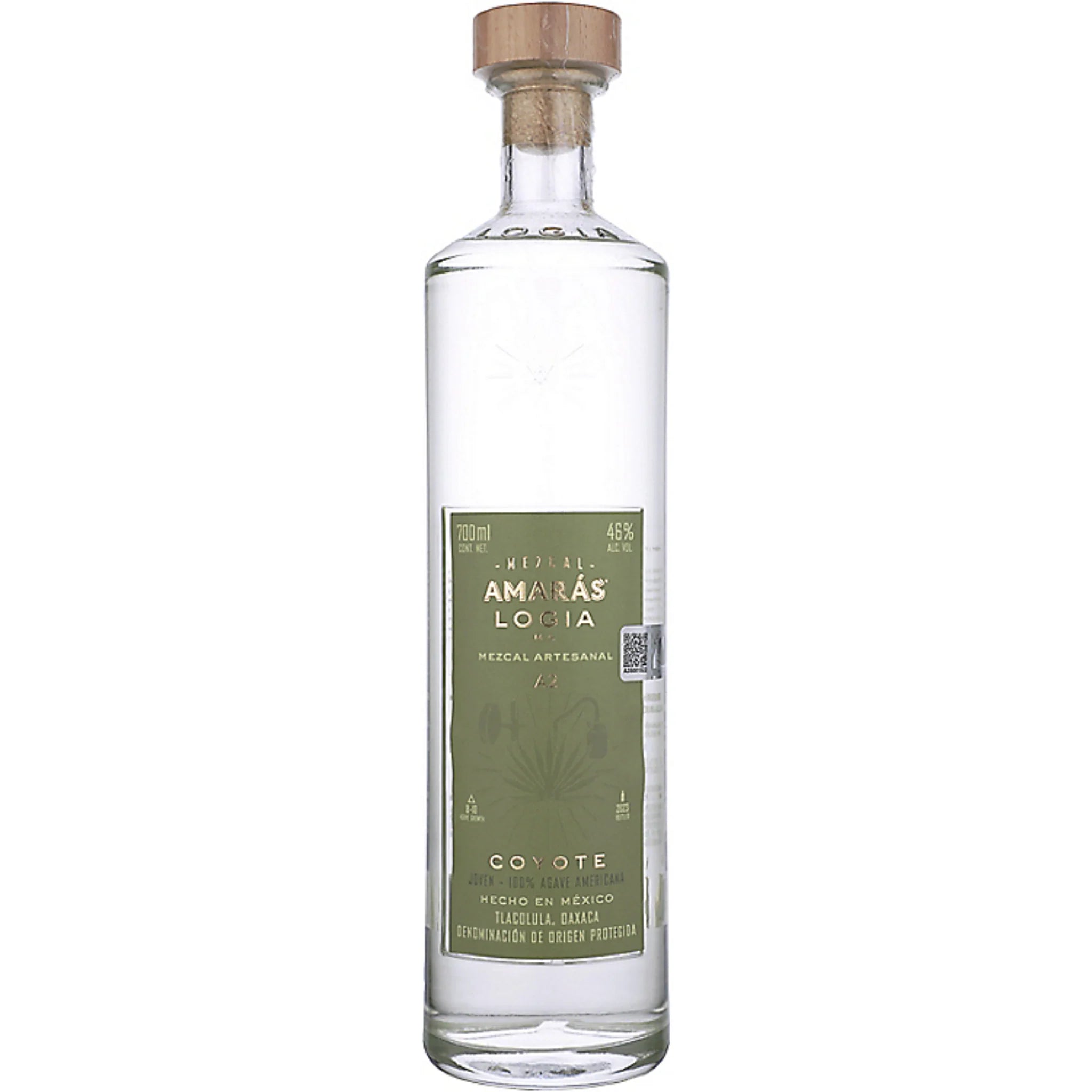 Amaras Mezcal Joven Logia Ma Mezcal Artesanal A2 Coyote