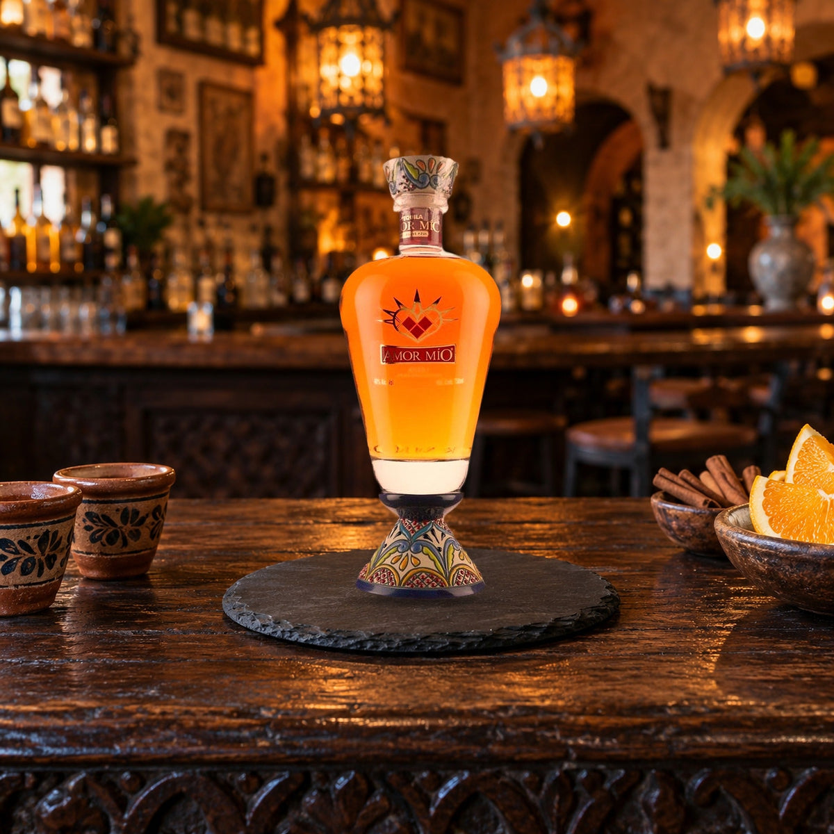 Amor Mio Tequila Añejo lifestyle scene 2
