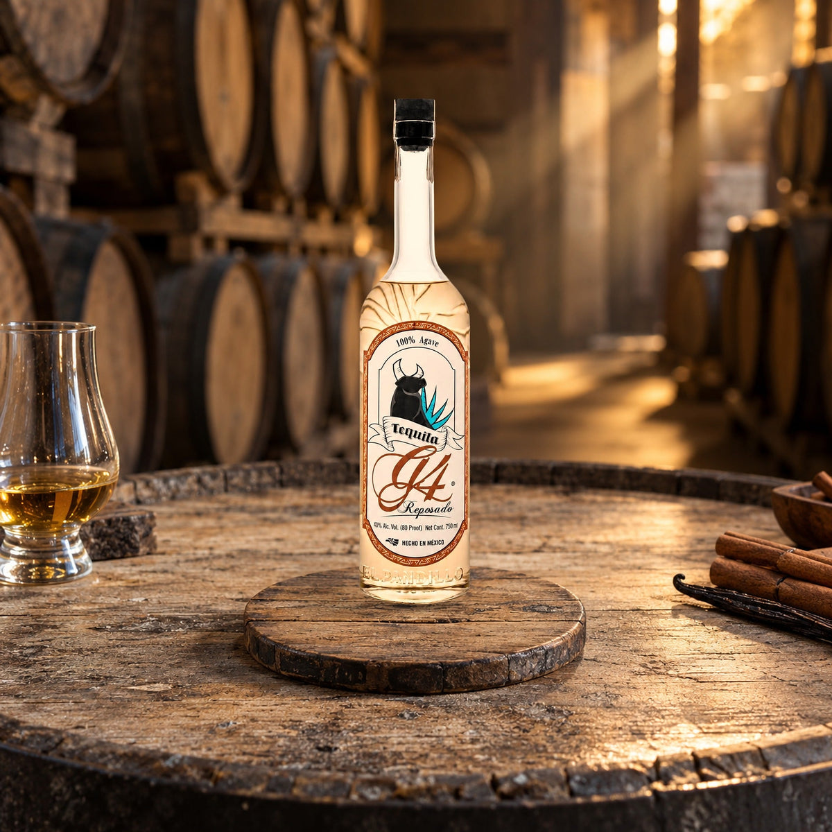 G4 Tequila Reposado Clásico barrel cellar