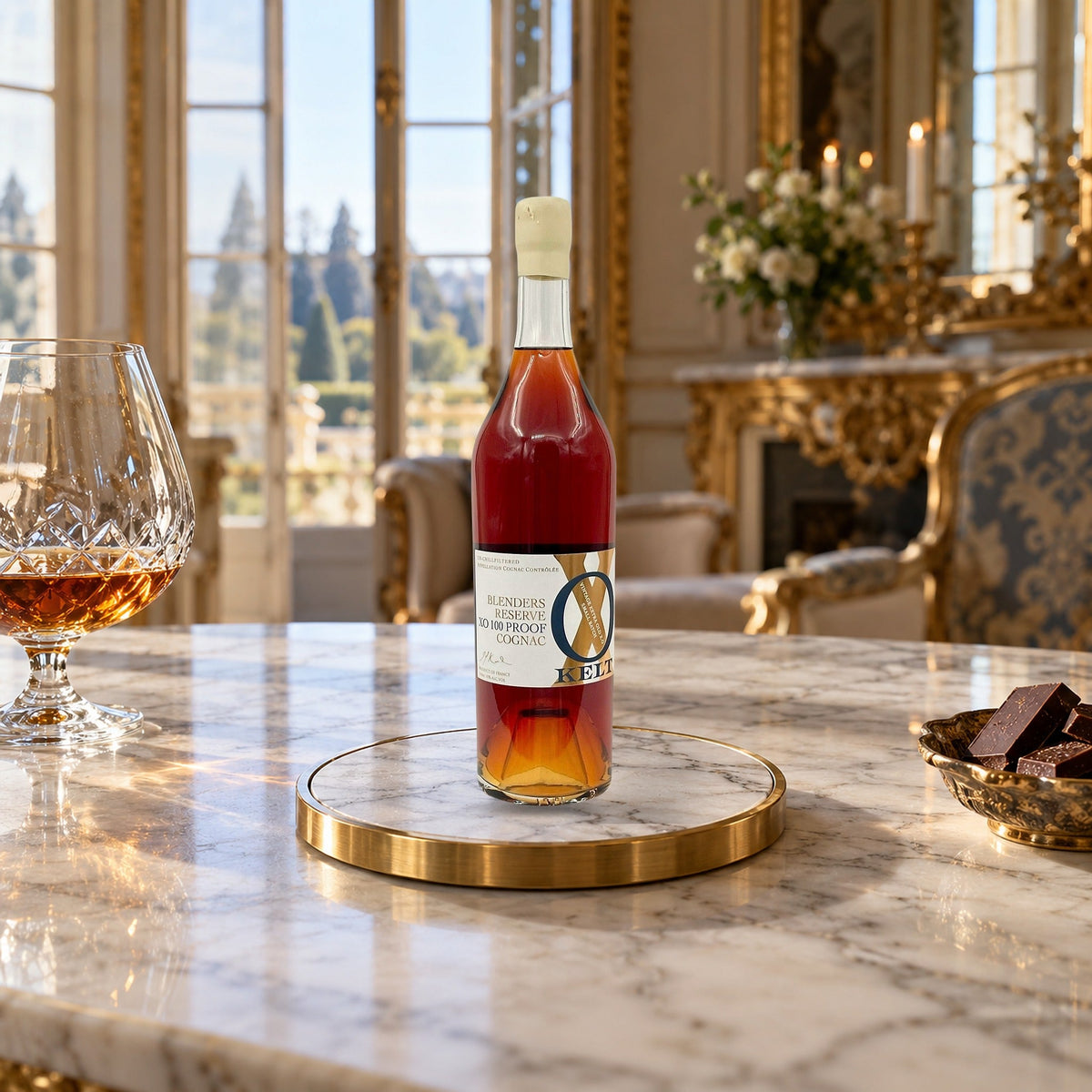 Kelt Cognac XO 100 Proof lifestyle scene 1