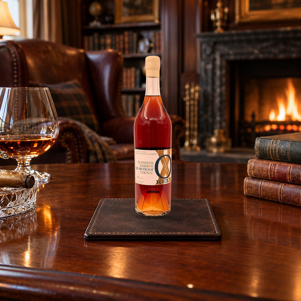 Kelt Cognac XO 100 Proof lifestyle scene 3