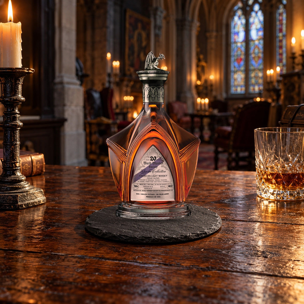 World Whiskey Society Reserve Collection 20 Year Cigar Blend American Light Whisky lifestyle scene 2