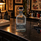 Peligroso Silver Tequila tattoo parlor counter