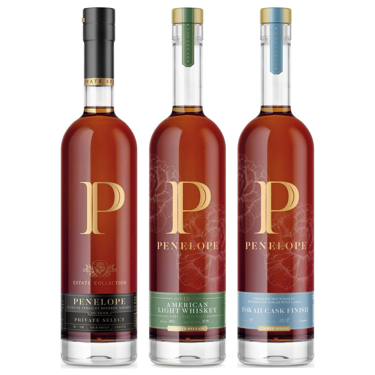 Penelope Collector's Trio — 10 Year Private Select, 18 Year Light Whiskey & Tokaji Cask Finish