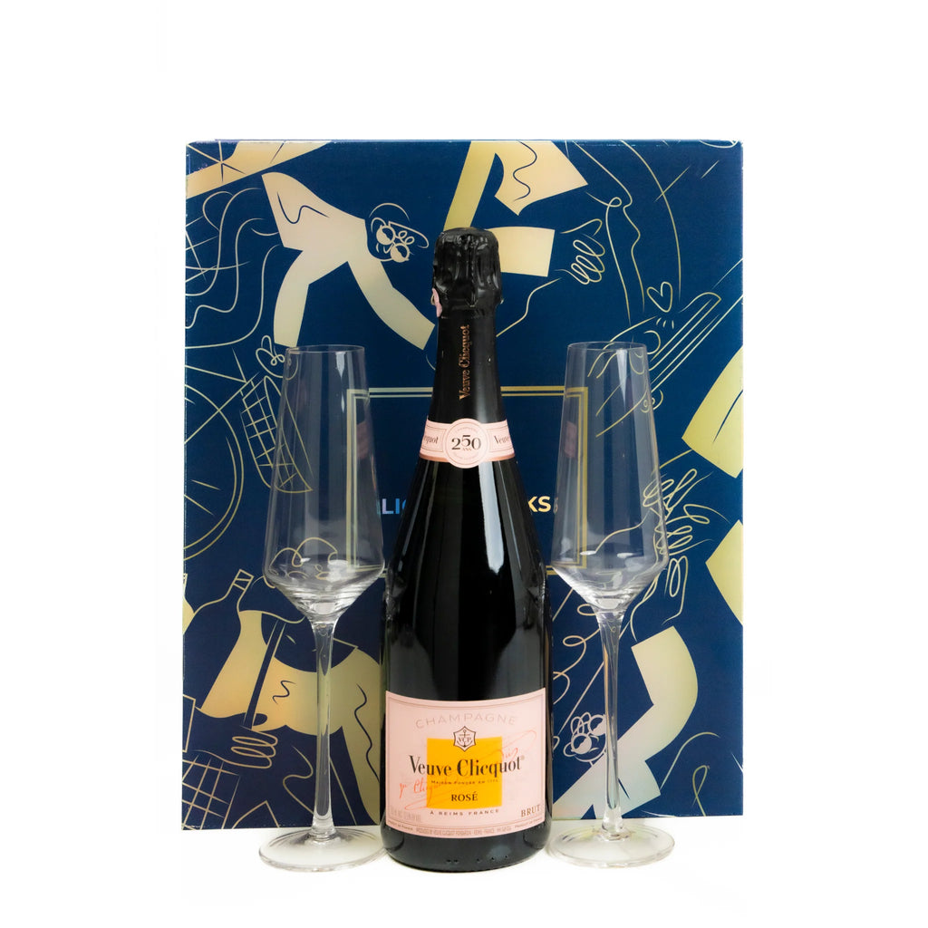 Veuve Clicquot Brut Rosé Champagne Gift Set with Glasses & Stopper – Exclusive Liquor Geeks Edition (3)