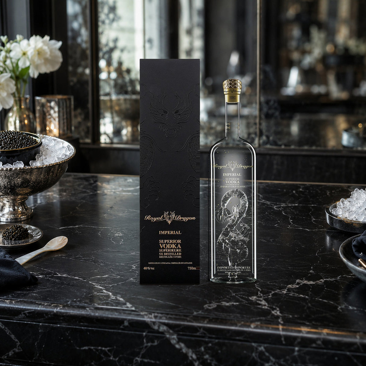 Royal Dragon Imperial Vodka caviar bar