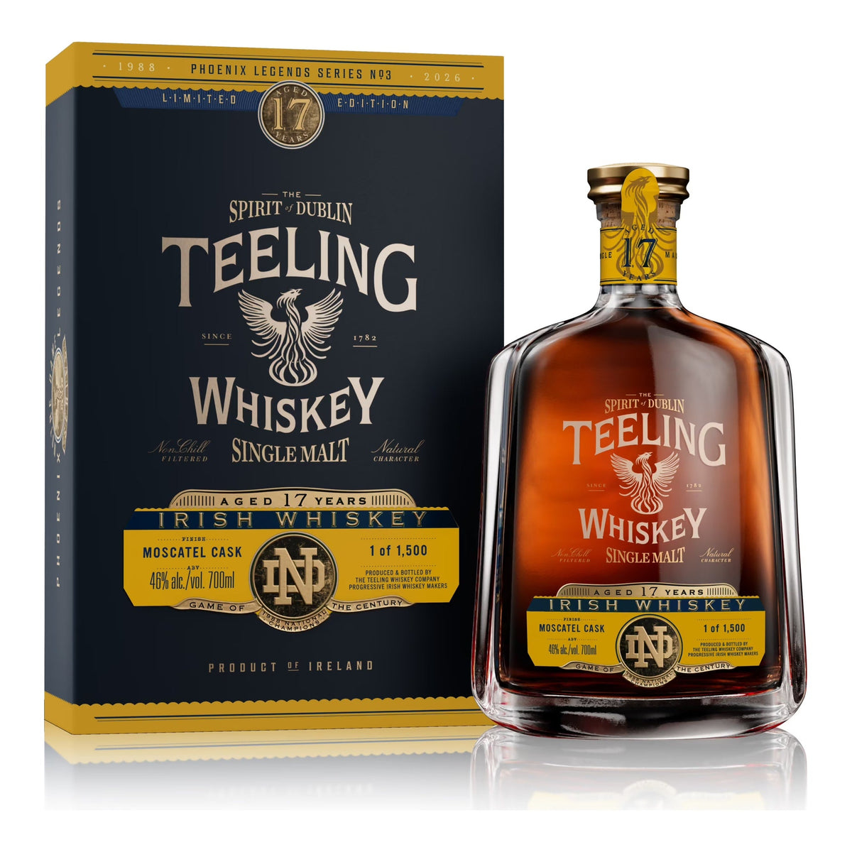 Teeling 17 Year Old Single Malt Irish Whiskey Moscatel Cask Finish