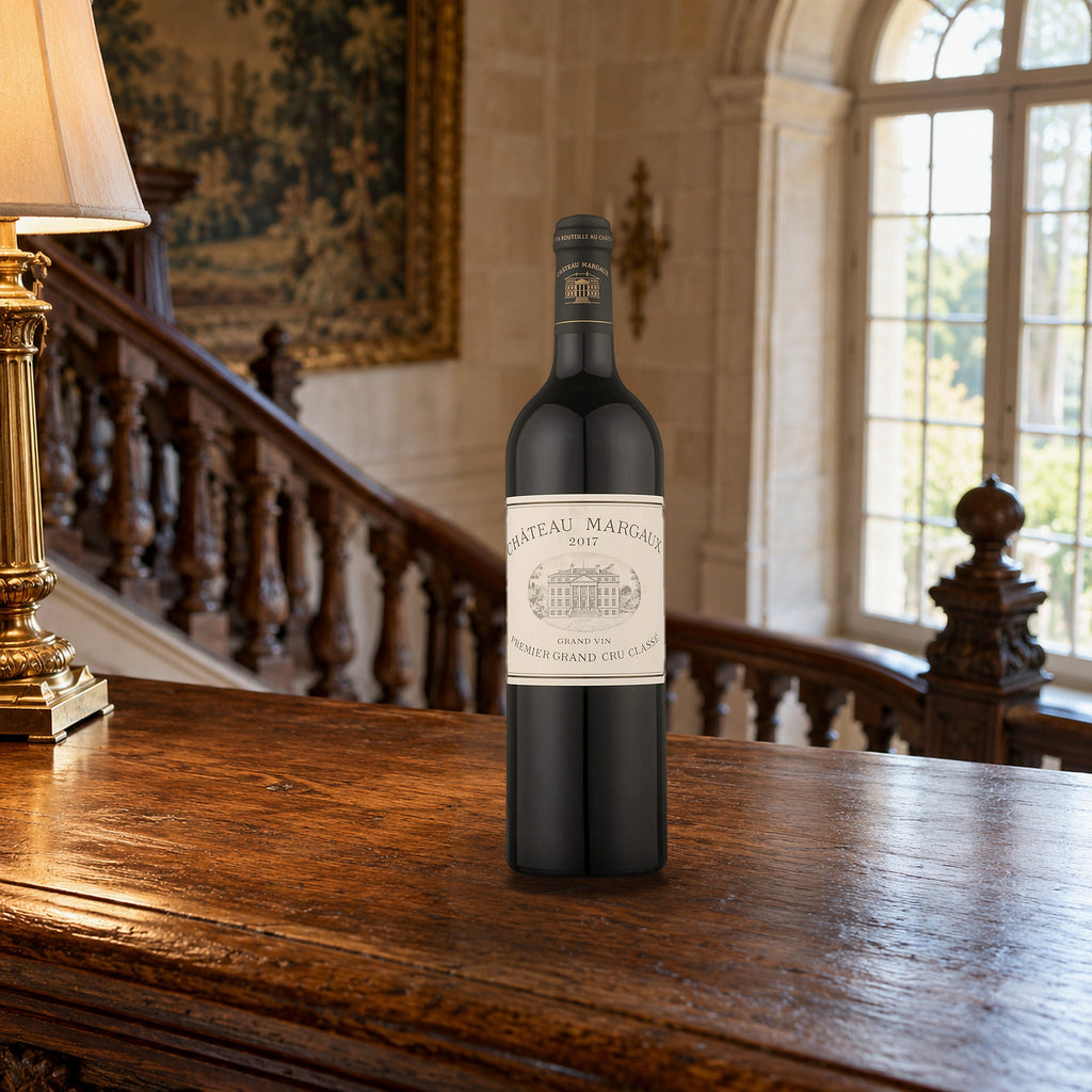 Chateau Margaux Margaux 2017 With Wood Box staircase landing