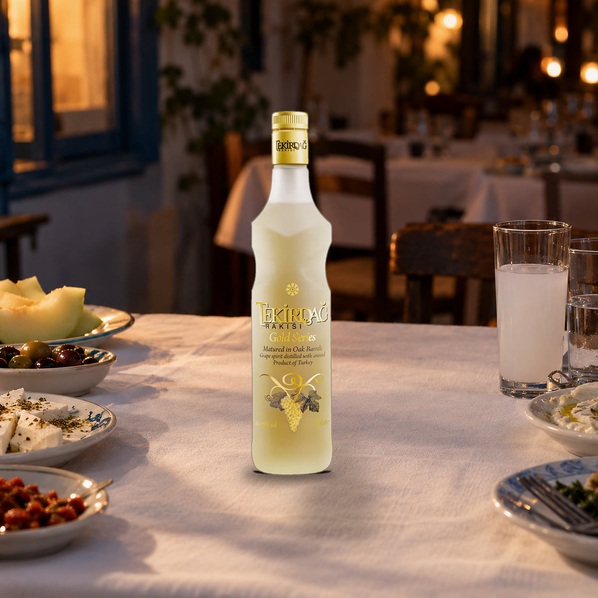 Tekirdag Raki Rakisi Gold Series meze table