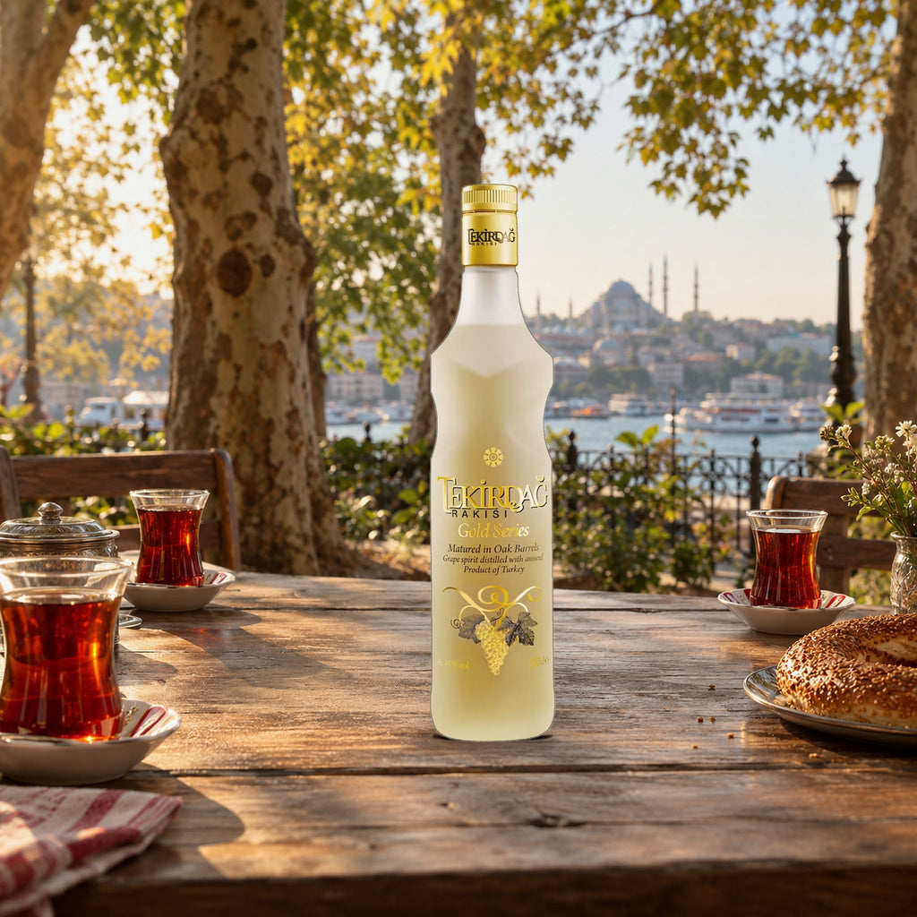 Tekirdag Raki Rakisi Gold Series turkish tea garden