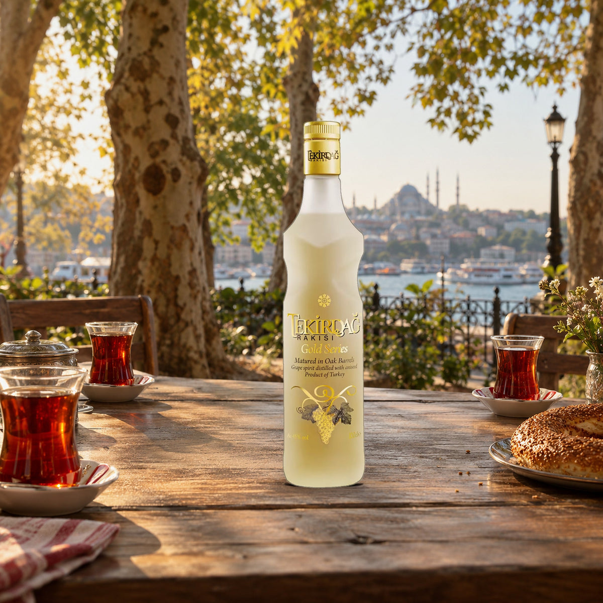 Tekirdag Raki Rakisi Gold Series turkish tea garden