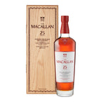 The Macallan 25 Year Old Sherry Oak 2026 Release Single Malt Scotch Whiskey with wooden box