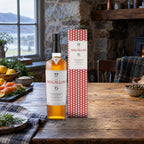 The Macallan Double Cask 15 Years Old Single Malt Scotch Whiskey salmon slate board