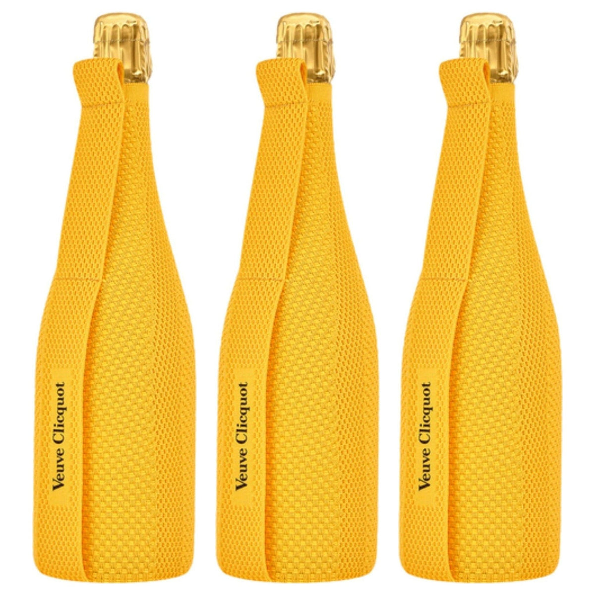 Veuve Clicquot Champagne Brut Yellow Label W/ Ice Jacket 3-Pack
