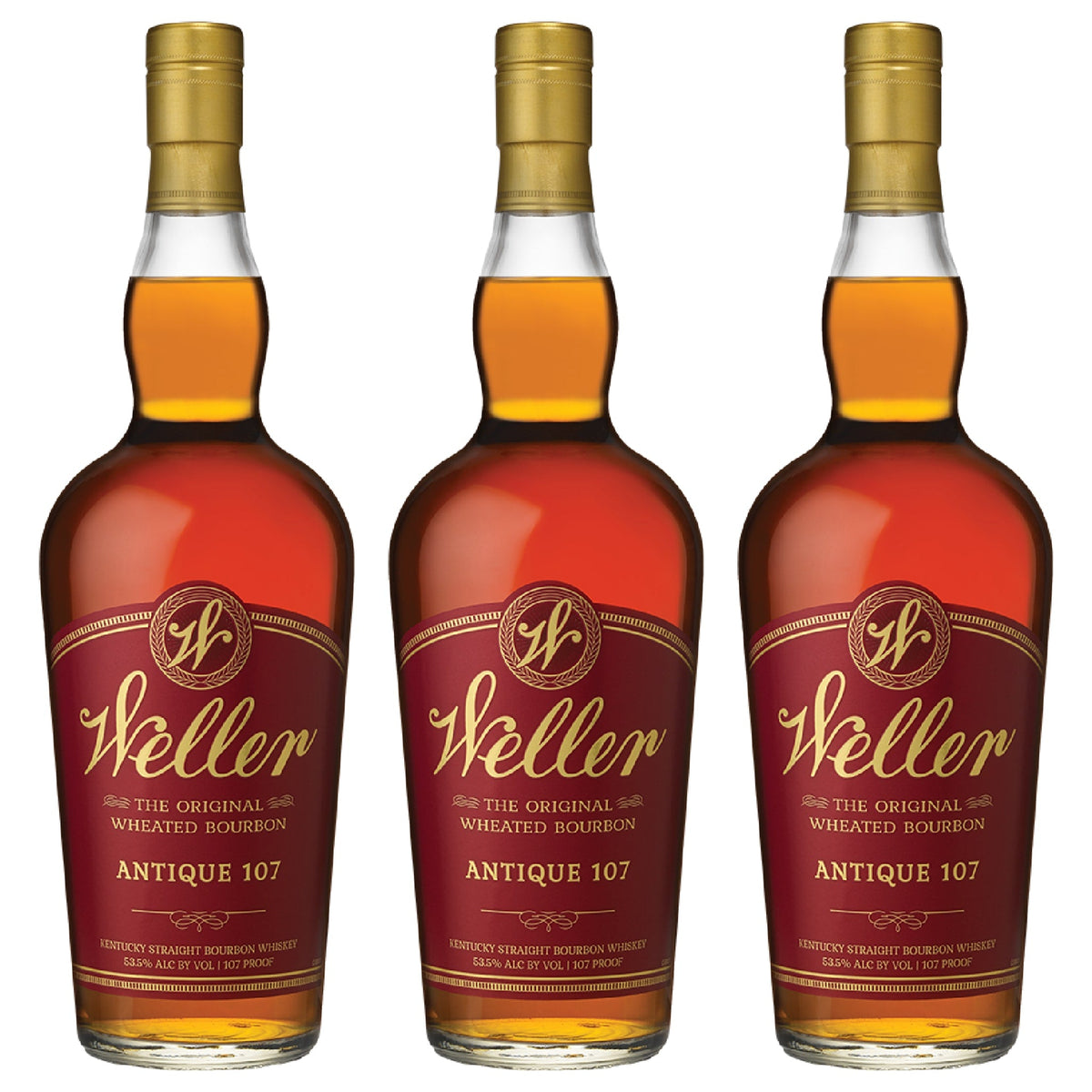 W.L. Weller Antique Wheated Kentucky Straight Bourbon Whiskey 3-Pack
