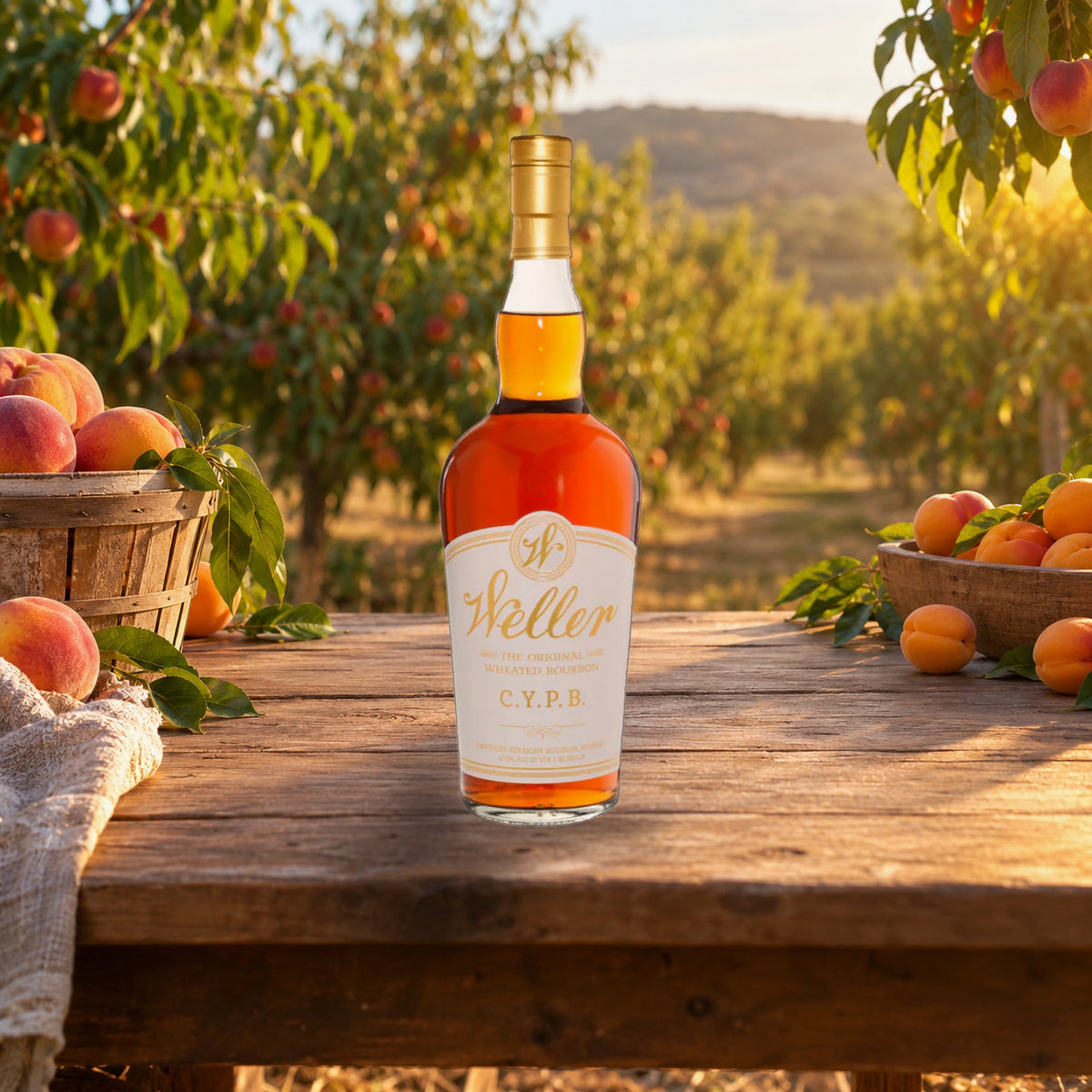 Weller C.Y.P.B. Original Wheated Straight Bourbon Whiskey peach orchard