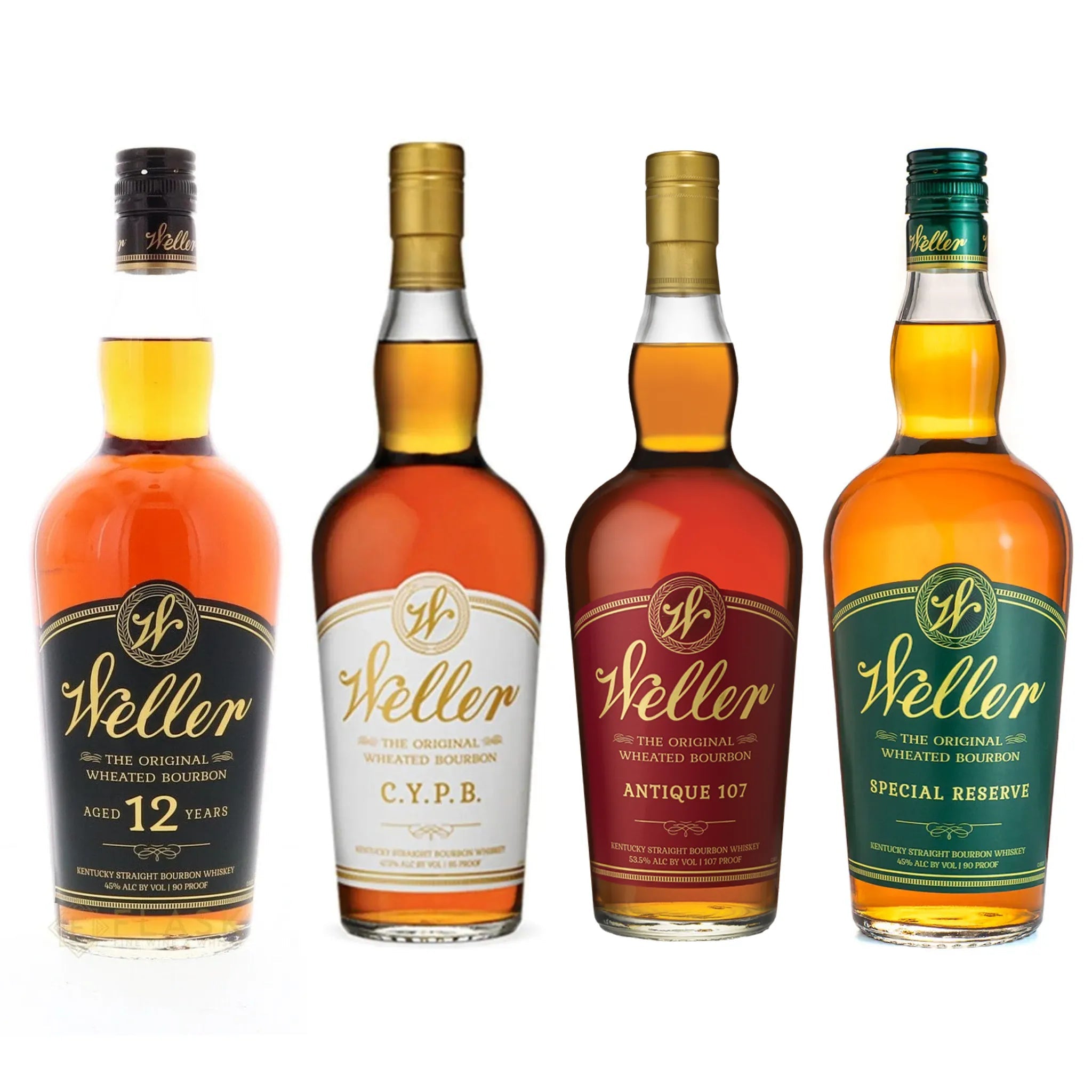 Weller 12 Year & C.Y.P.B. & Antique Wheated & Special Reserve Combo