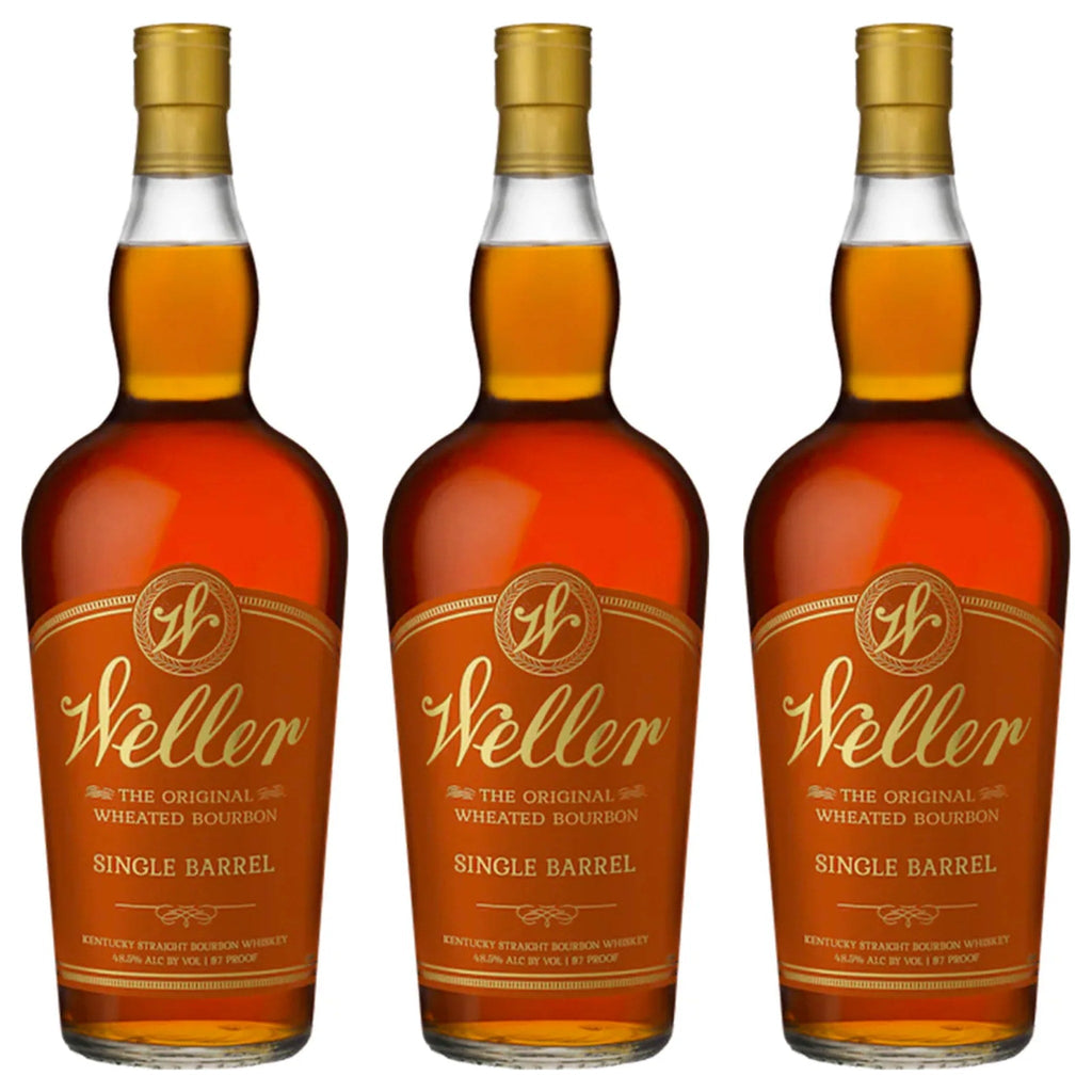 W.L. Weller Single Barrel Kentucky Straight Bourbon Whiskey 3-Pack