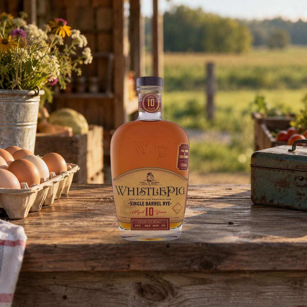 Whistlepig Straight Rye Whiskey Single Barrel 10 Year honor farm stand