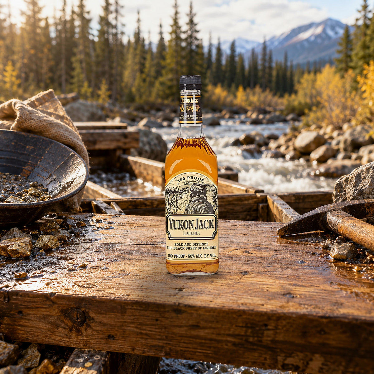Yukon Jack Original Liqueur gold sluice