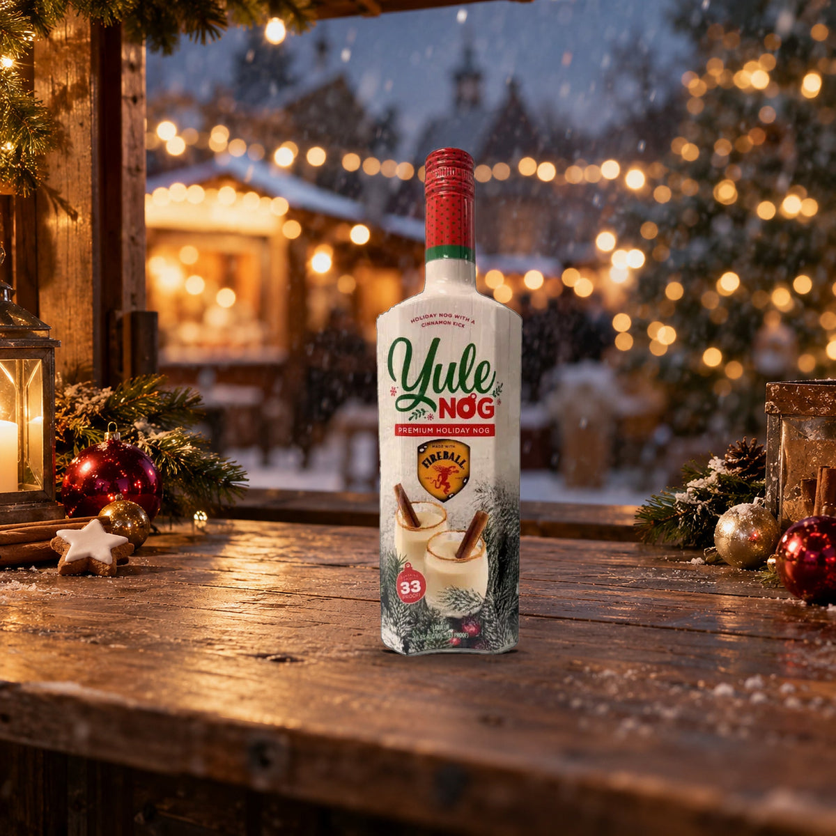 Yule Nog Fireball Liqueur christmas market stall